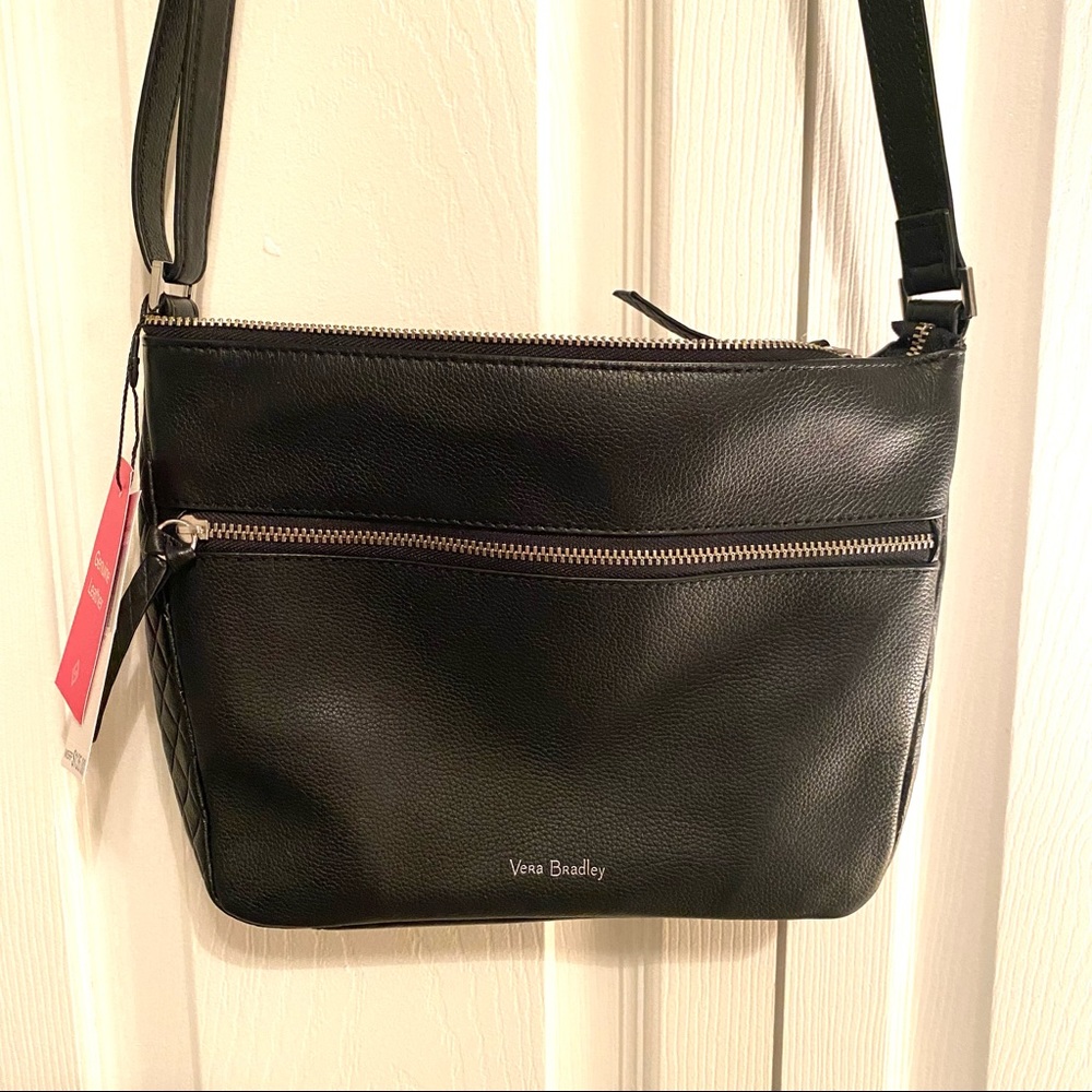 🖤Vera Bradley Small Leather Crossbody